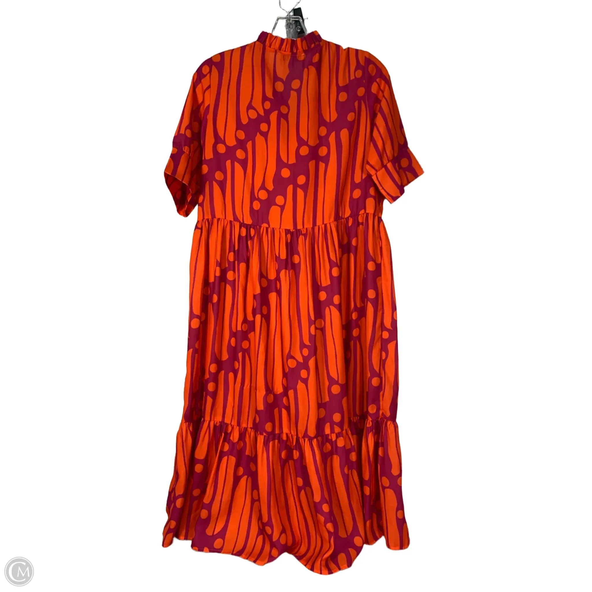 Dress Casual Maxi By Clothes Mentor In Orange & Pink, Size: S