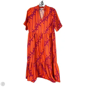Dress Casual Maxi By Clothes Mentor In Orange & Pink, Size: S