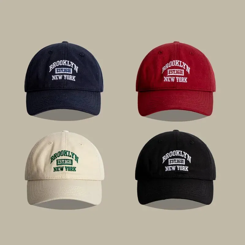 Embroidered Letter Baseball Cap for Women Spring Summer Sun Protection Hat Unisex Snapback for Sports and Casual Wear Mens Hip Hop Accessory
