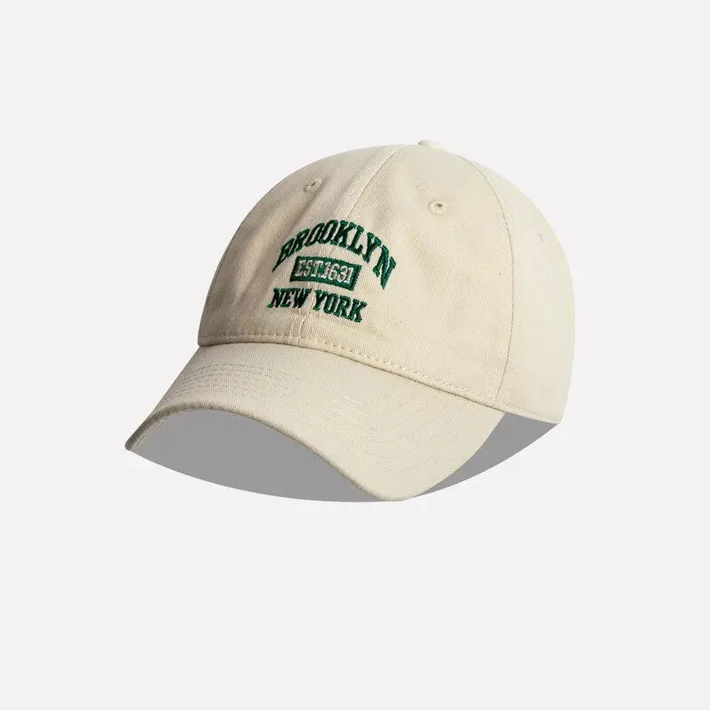 Embroidered Letter Baseball Cap for Women Spring Summer Sun Protection Hat Unisex Snapback for Sports and Casual Wear Mens Hip Hop Accessory