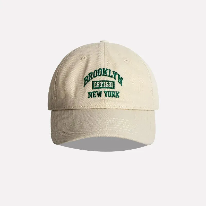 Embroidered Letter Baseball Cap for Women Spring Summer Sun Protection Hat Unisex Snapback for Sports and Casual Wear Mens Hip Hop Accessory