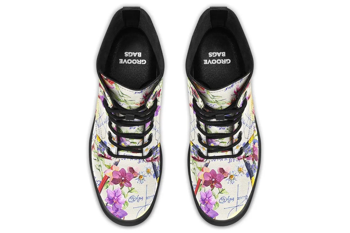 Floral Math Boots