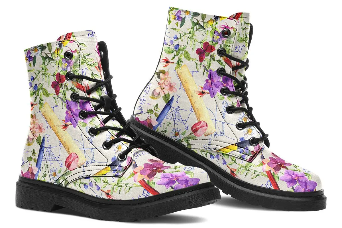 Floral Math Boots