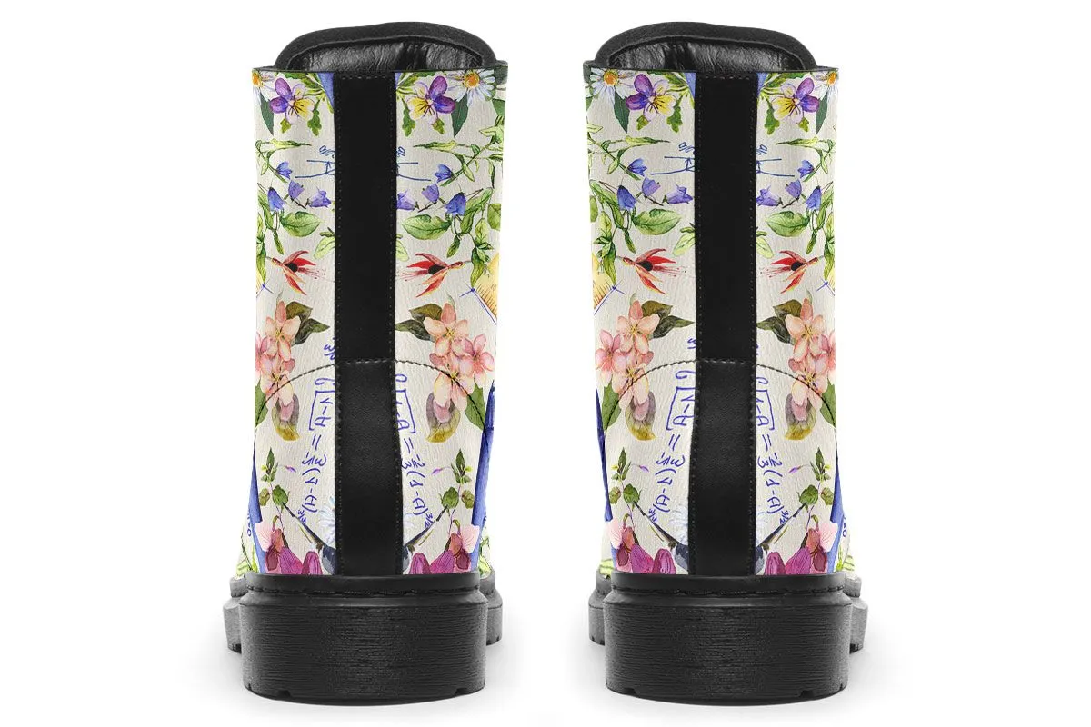 Floral Math Boots