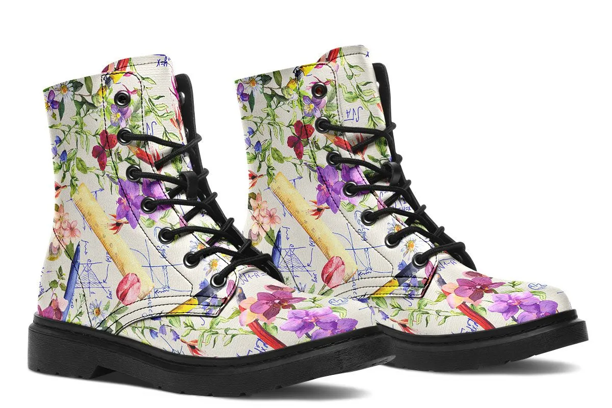 Floral Math Boots
