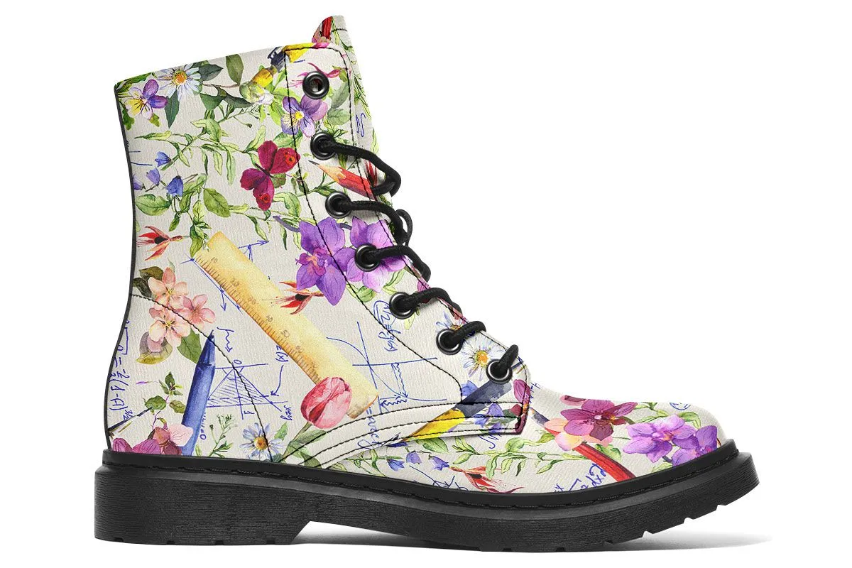Floral Math Boots
