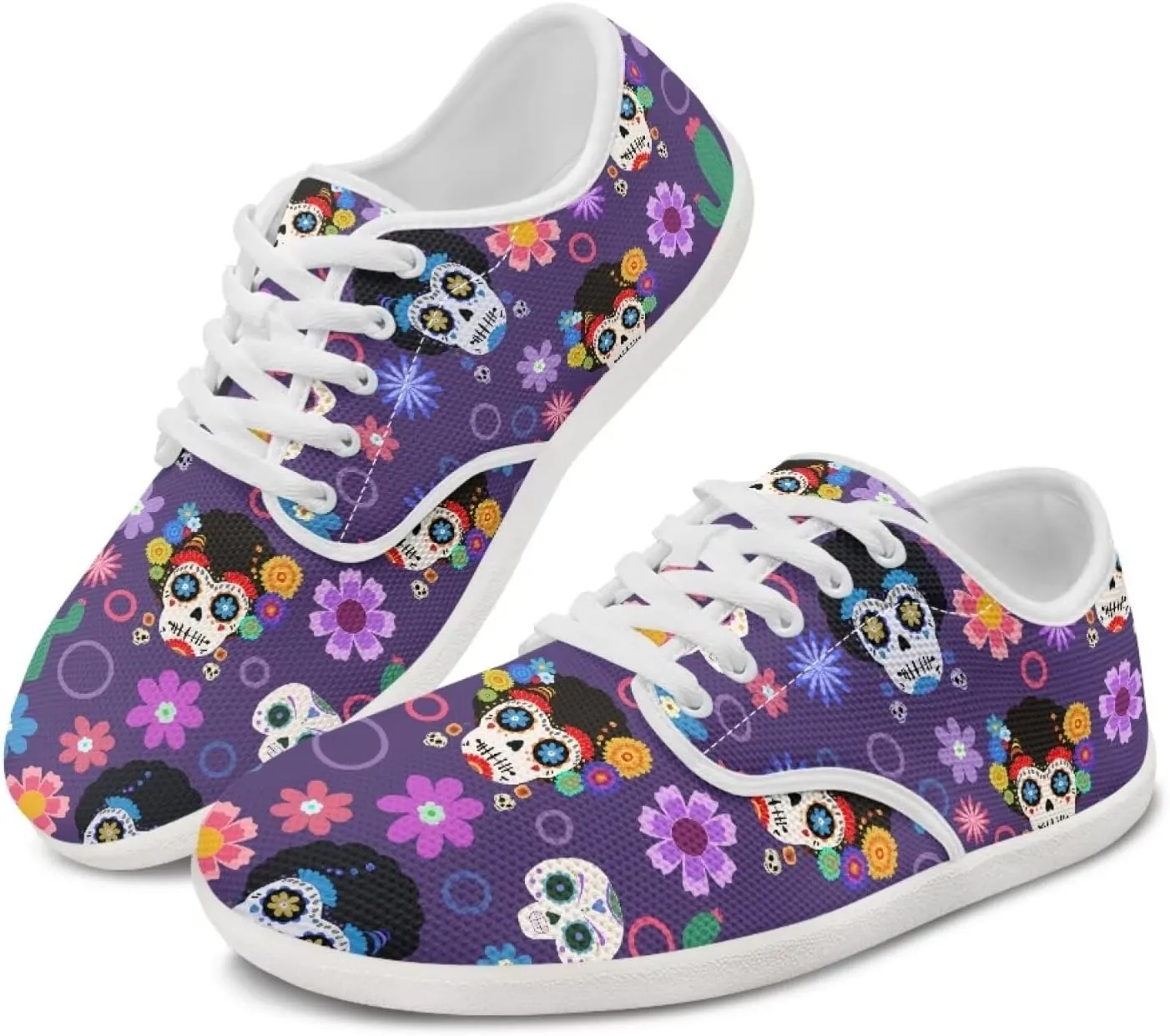 Forchrinse Dachshund Sunflower Print Mens Barefoot Shoes Womens Wide Trail Running Shoes Lace up Zero Drop Fashion Causal Sneakers Size 3-14