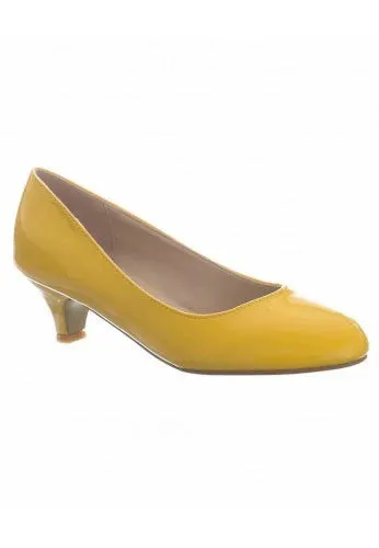 Girls Round Toe Kitten Heel Shoes