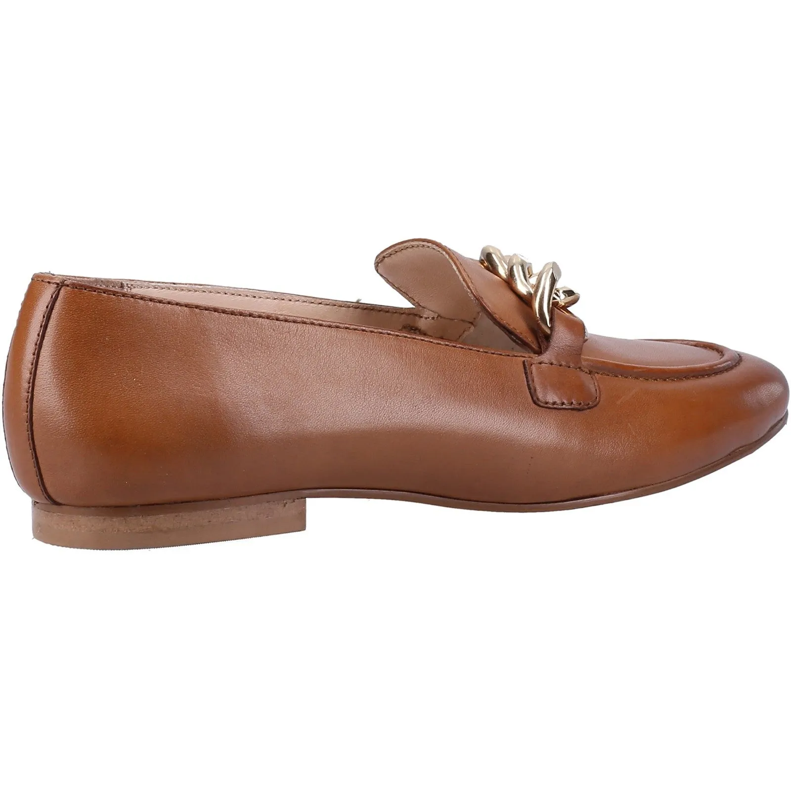 Hush Puppies Womens Harper Chain Loafer - Tan