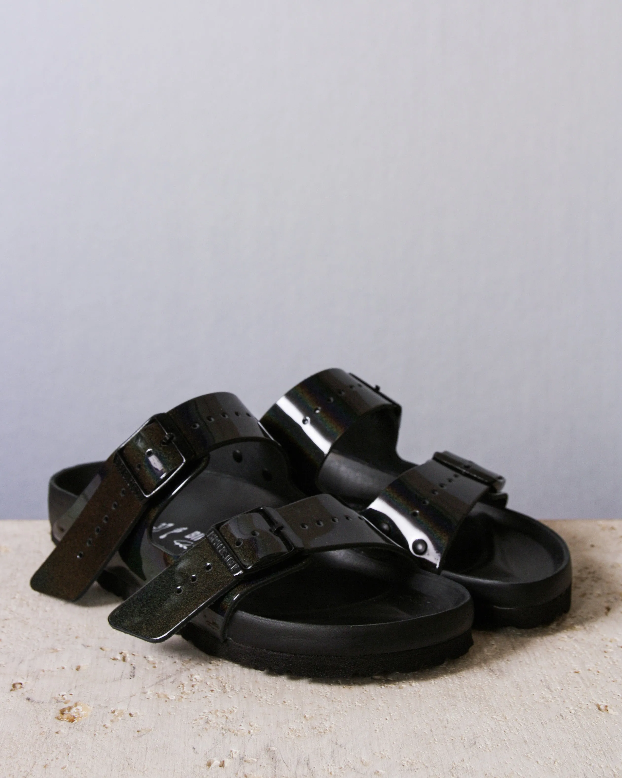 Iridescent Arizona Rick Owens Birkenstocks