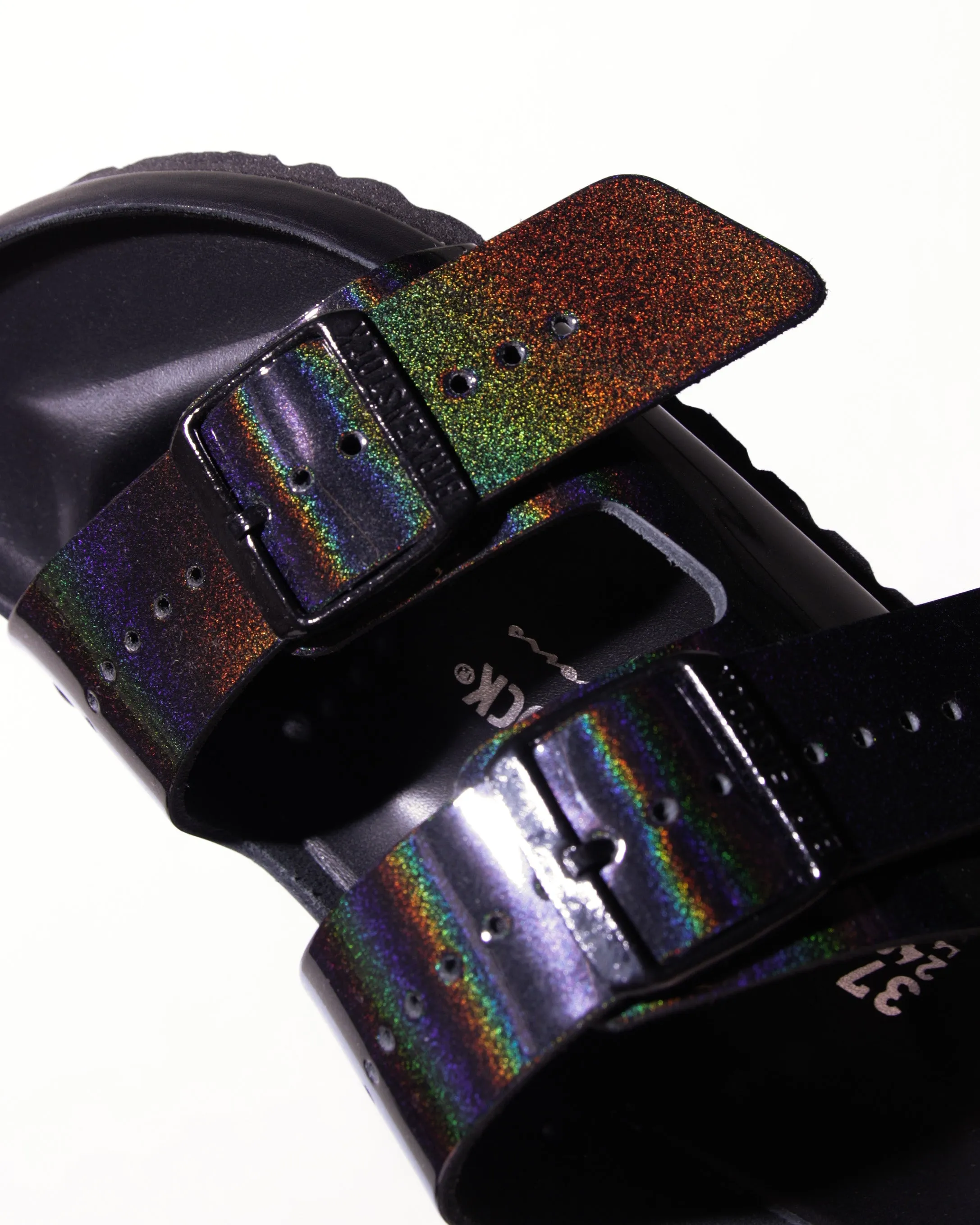 Iridescent Arizona Rick Owens Birkenstocks