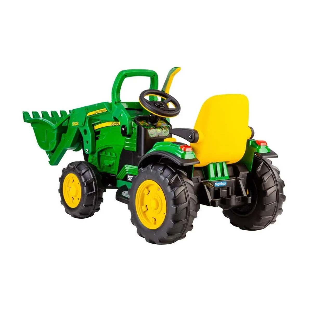 John Deere 12V Ride-On Ground Loader Tractor with Scoop Toy