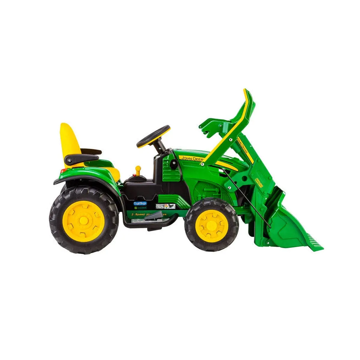 John Deere 12V Ride-On Ground Loader Tractor with Scoop Toy