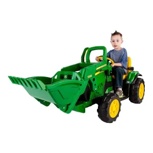 John Deere 12V Ride-On Ground Loader Tractor with Scoop Toy