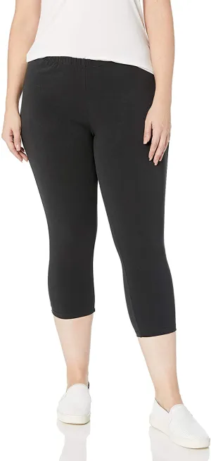 Just My Size Women's Plus-Size Stretch Jersey Capri Legging