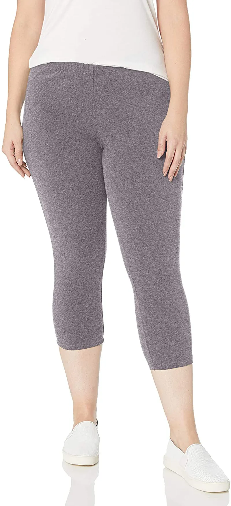 Just My Size Women's Plus-Size Stretch Jersey Capri Legging