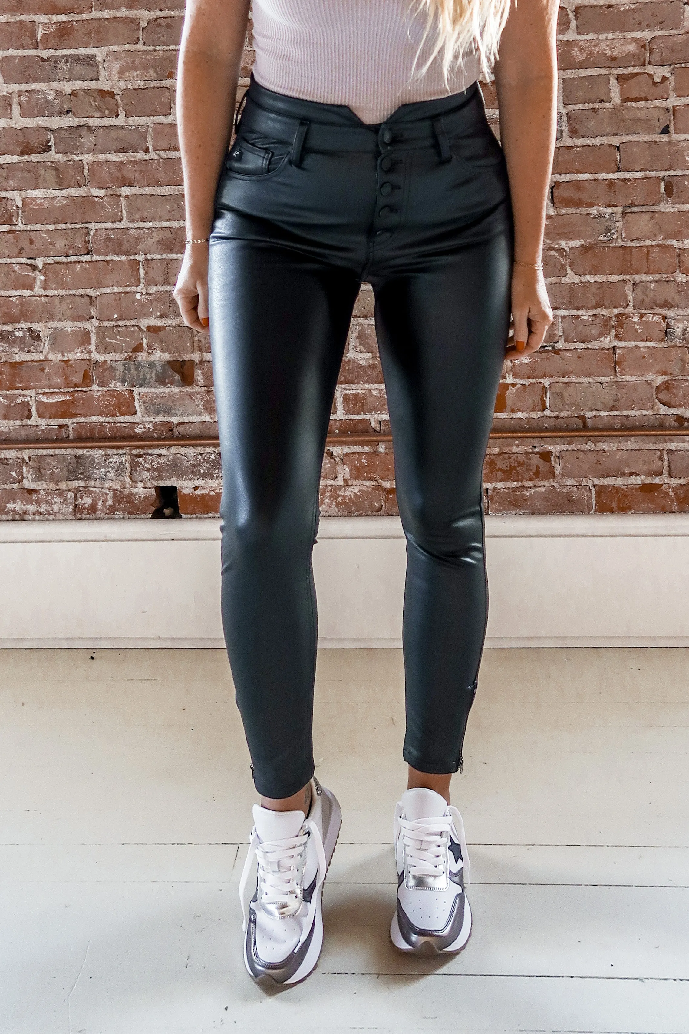 KanCan Faux Leather Skinnies