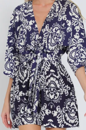 Kimono Sleeve Romper - D2764