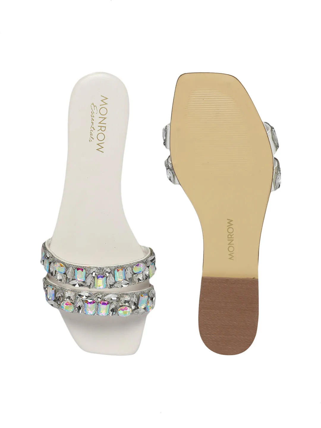Lacey White Flats