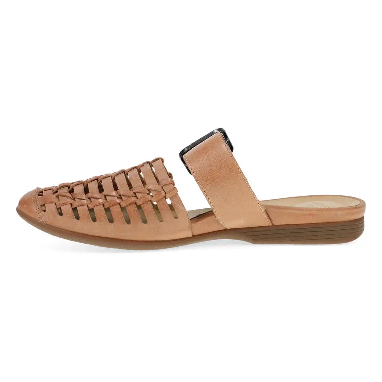 Leilani Woven Mule Sandal in Light Tan