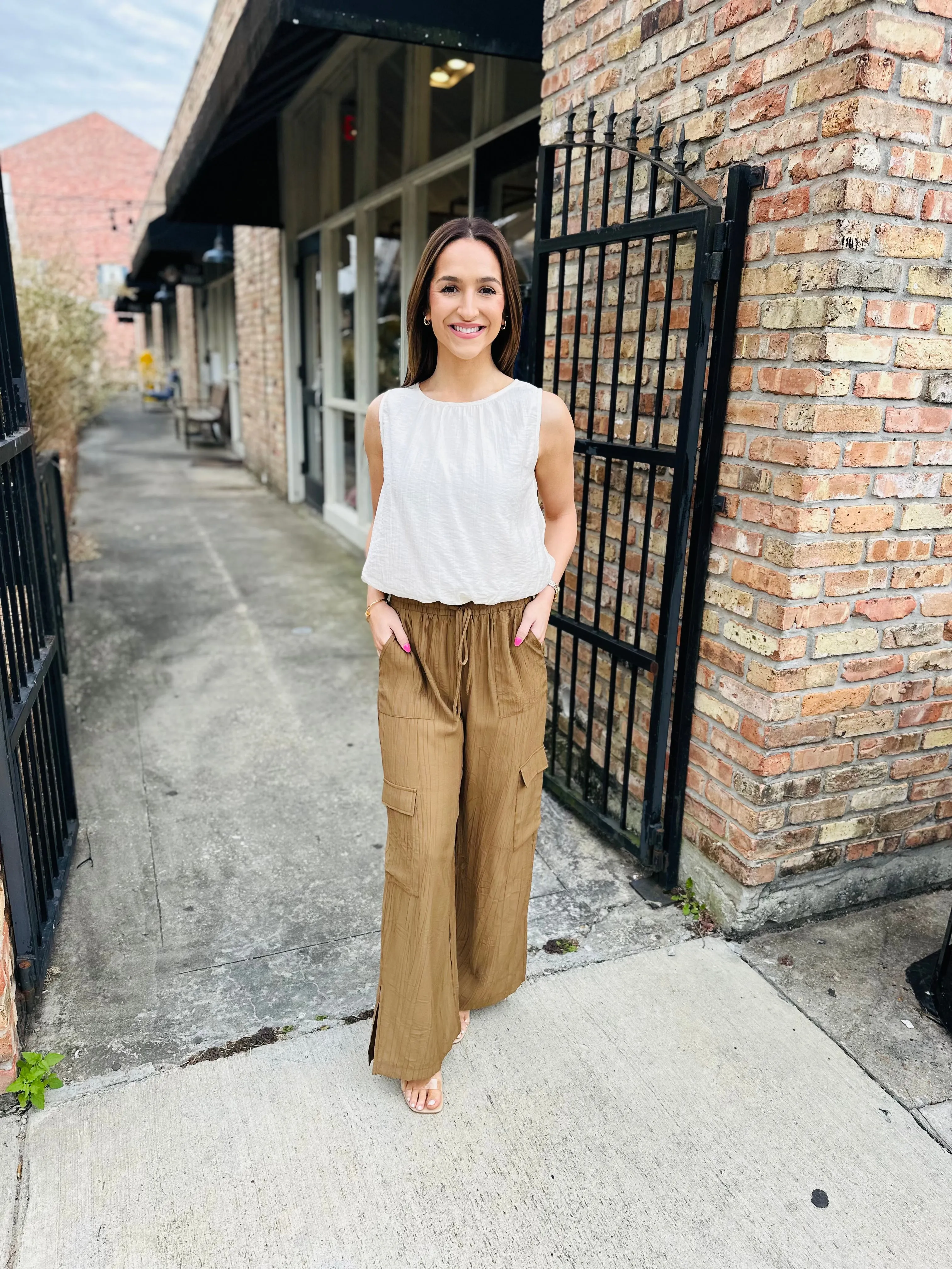 Light a Fire Cargo Pants- Brown