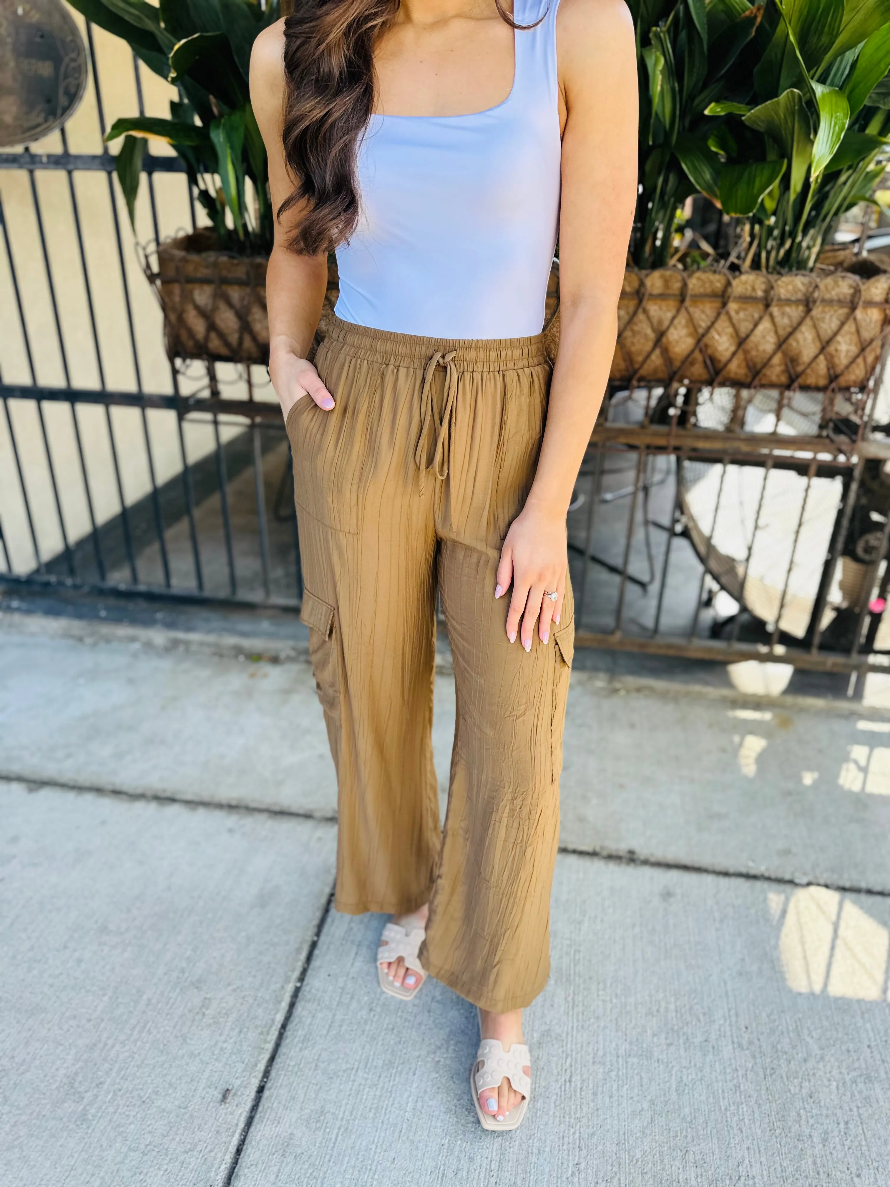 Light a Fire Cargo Pants- Brown