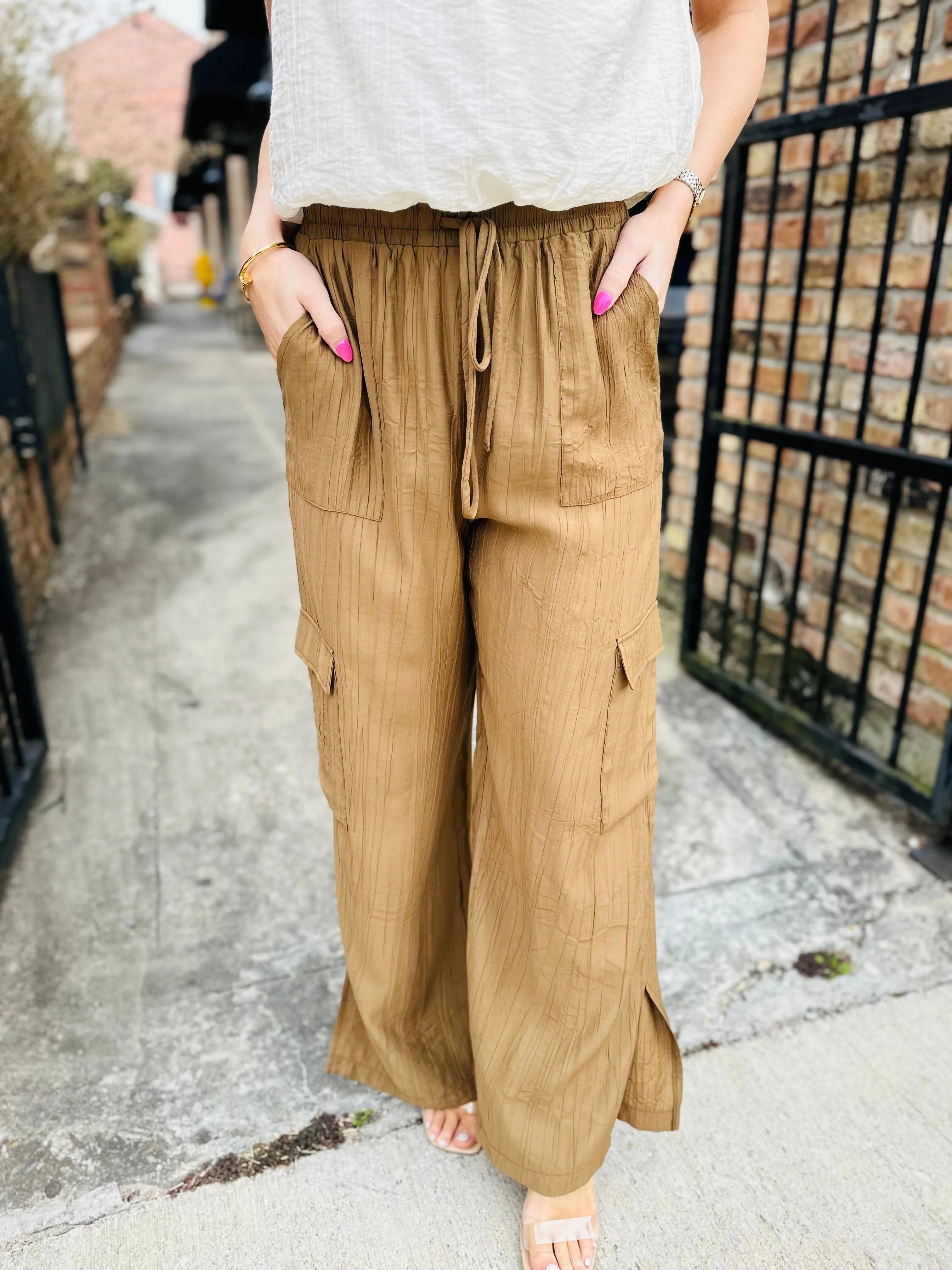 Light a Fire Cargo Pants- Brown