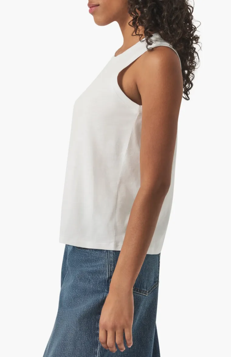 Louisa Crewneck Tank | White