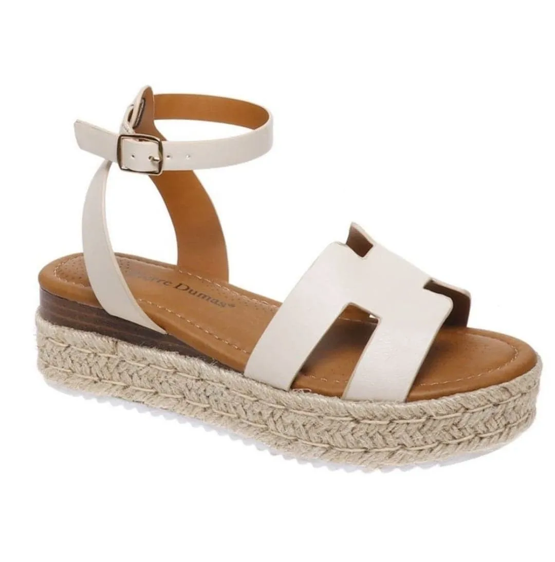 Magic-30 Nude Platform Sandals