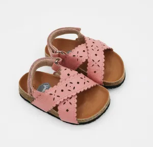 Manhattan Footbed Sandals - Light Pink