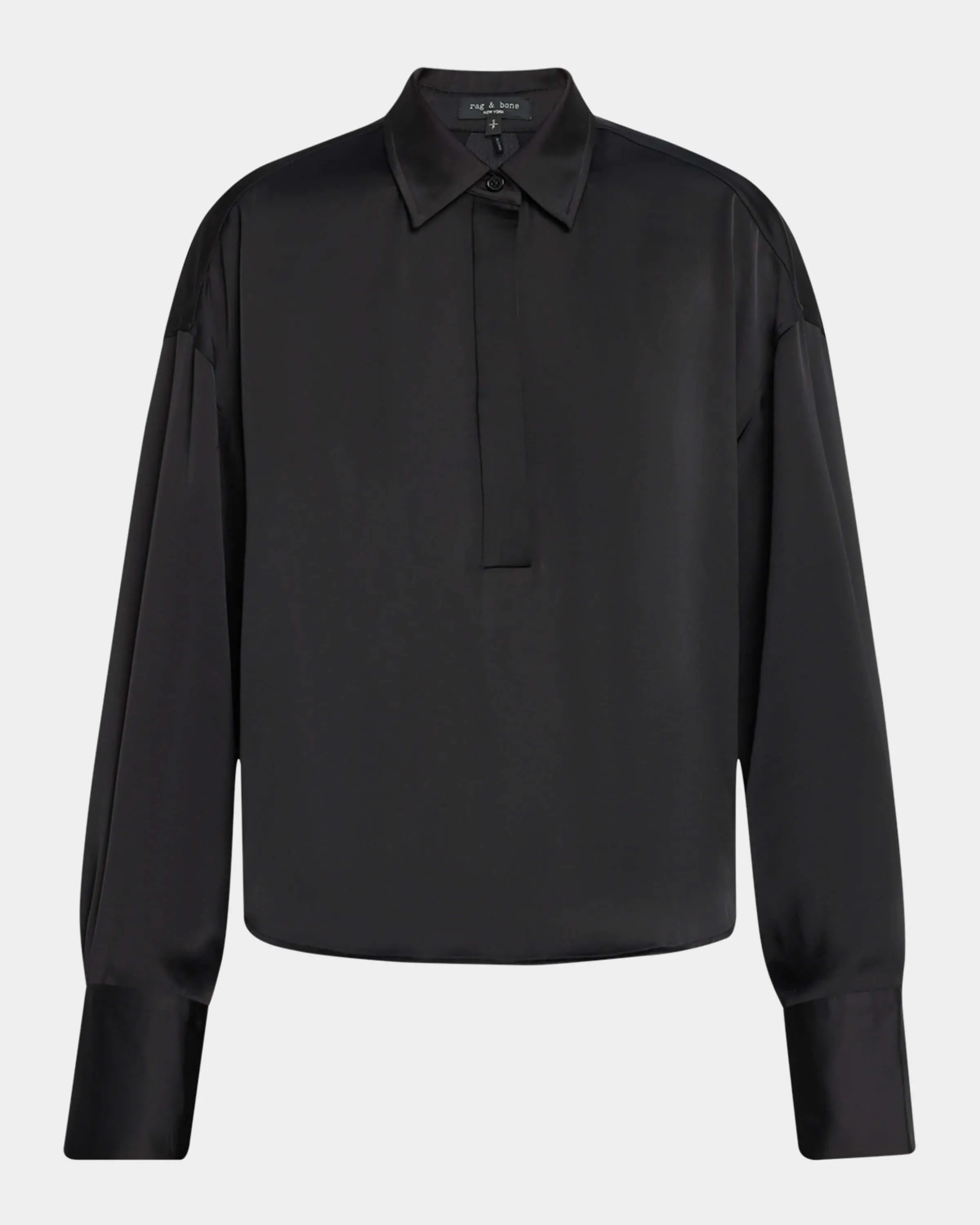 Martha Popover Shirt in Black
