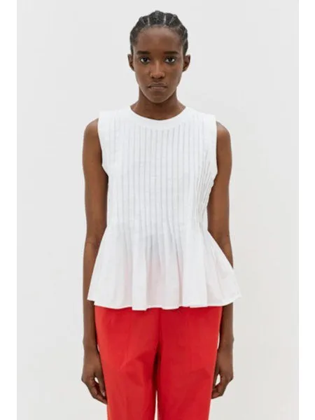 MEIMEIJ - PLEATED COTTON TOP