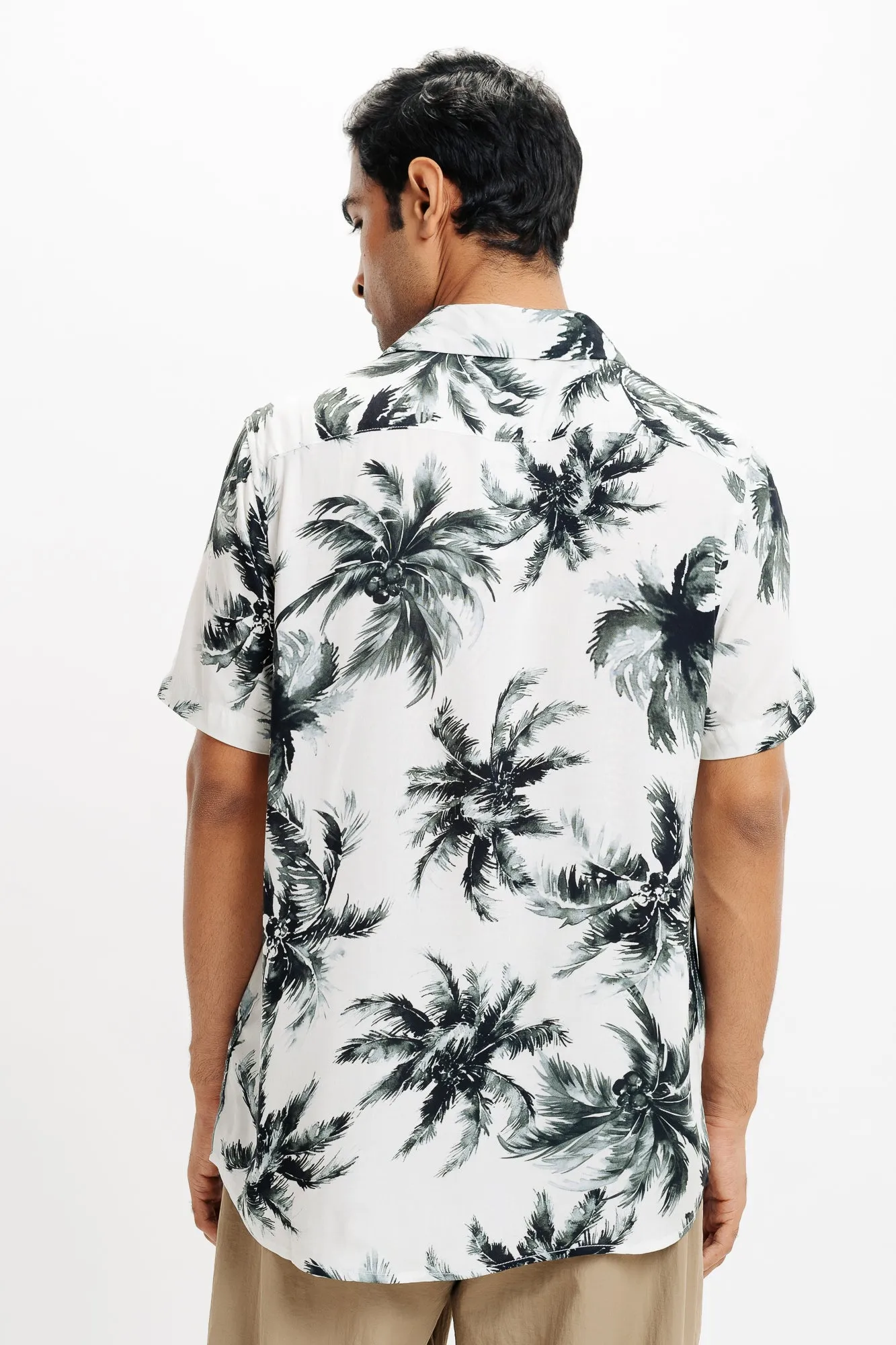 Men's Leaflet Printed Shirt