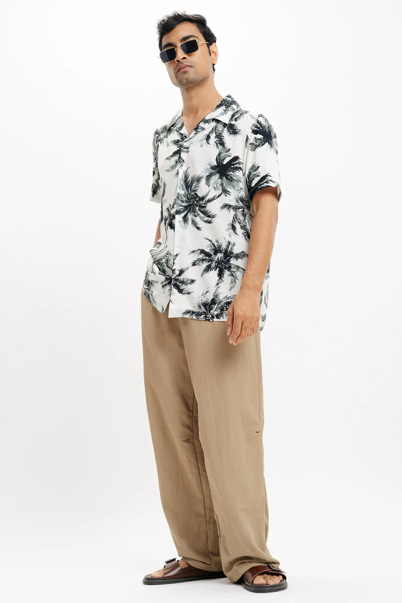 Men's Leaflet Printed Shirt