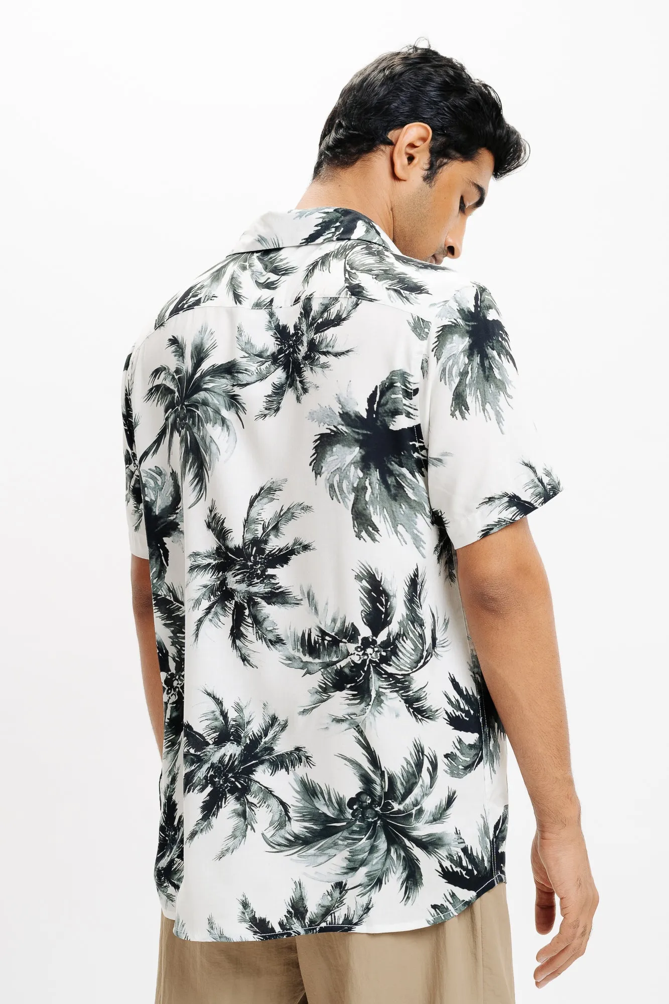 Men's Leaflet Printed Shirt