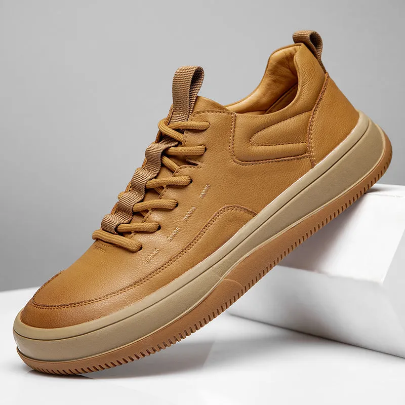 Men's Leather Comfortable Versatile Casual Shoes