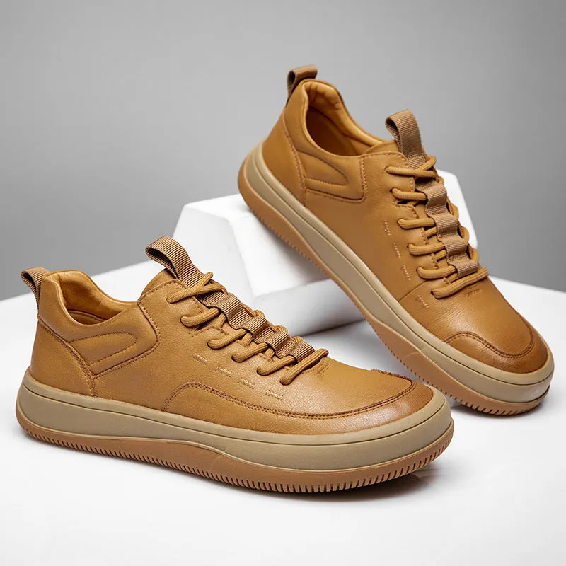 Men's Leather Comfortable Versatile Casual Shoes