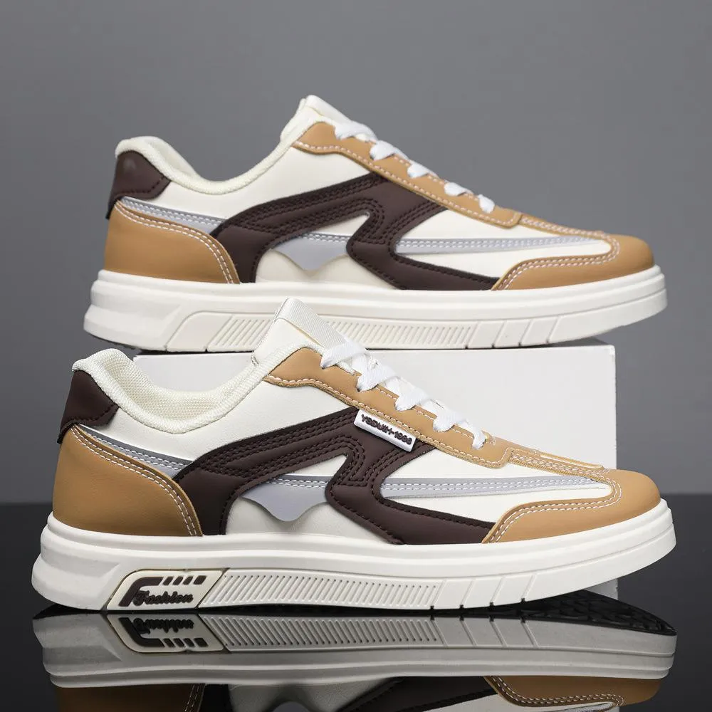 Men's new trendy color blocked versatile casual board shoes