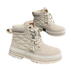 Men's Padded Boots with Rope Laces