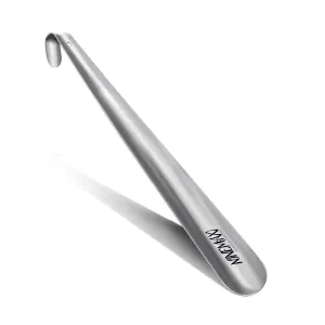 Metal Long Handle Shoe Horns 16.5" Shoe Horn Extra Long Shoe Horn for Seniors Shoe Spoon Professional Aid Tool Shoe Accessories