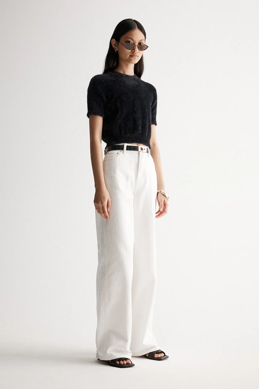 Mochi Knit Tee Black