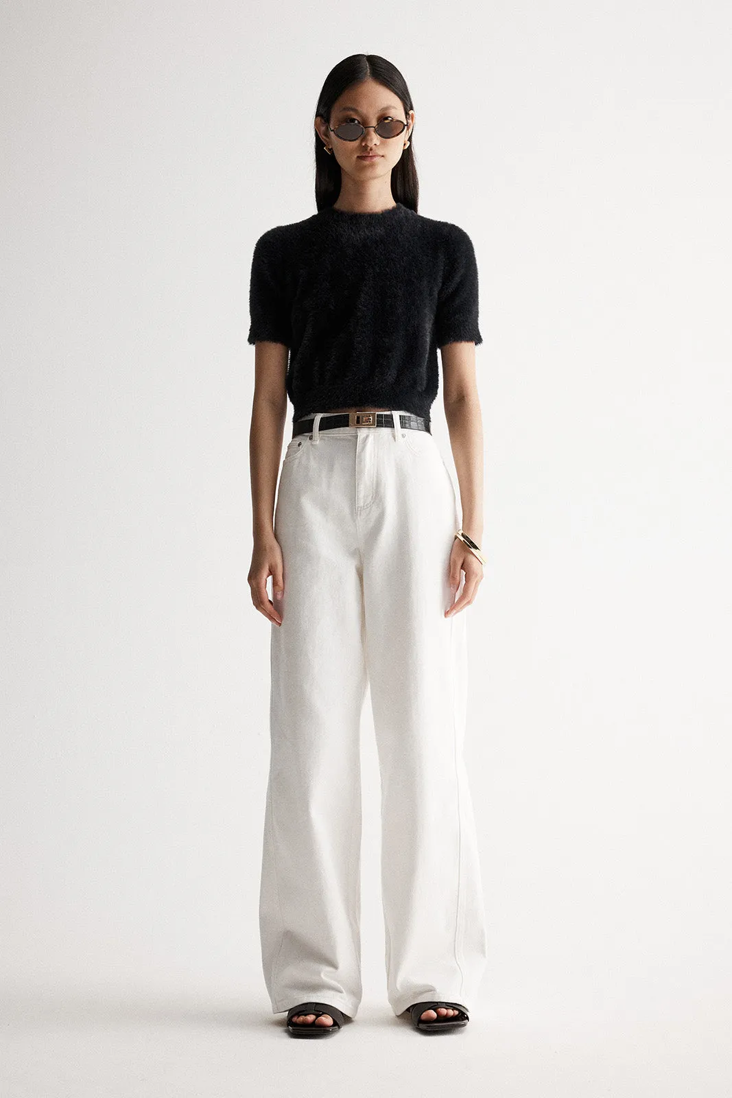 Mochi Knit Tee Black