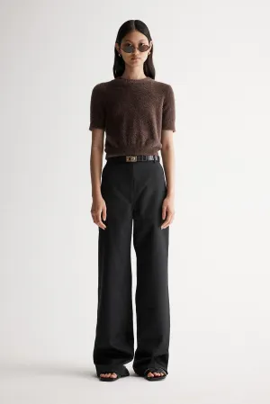 Mochi Knit Tee Chocolate