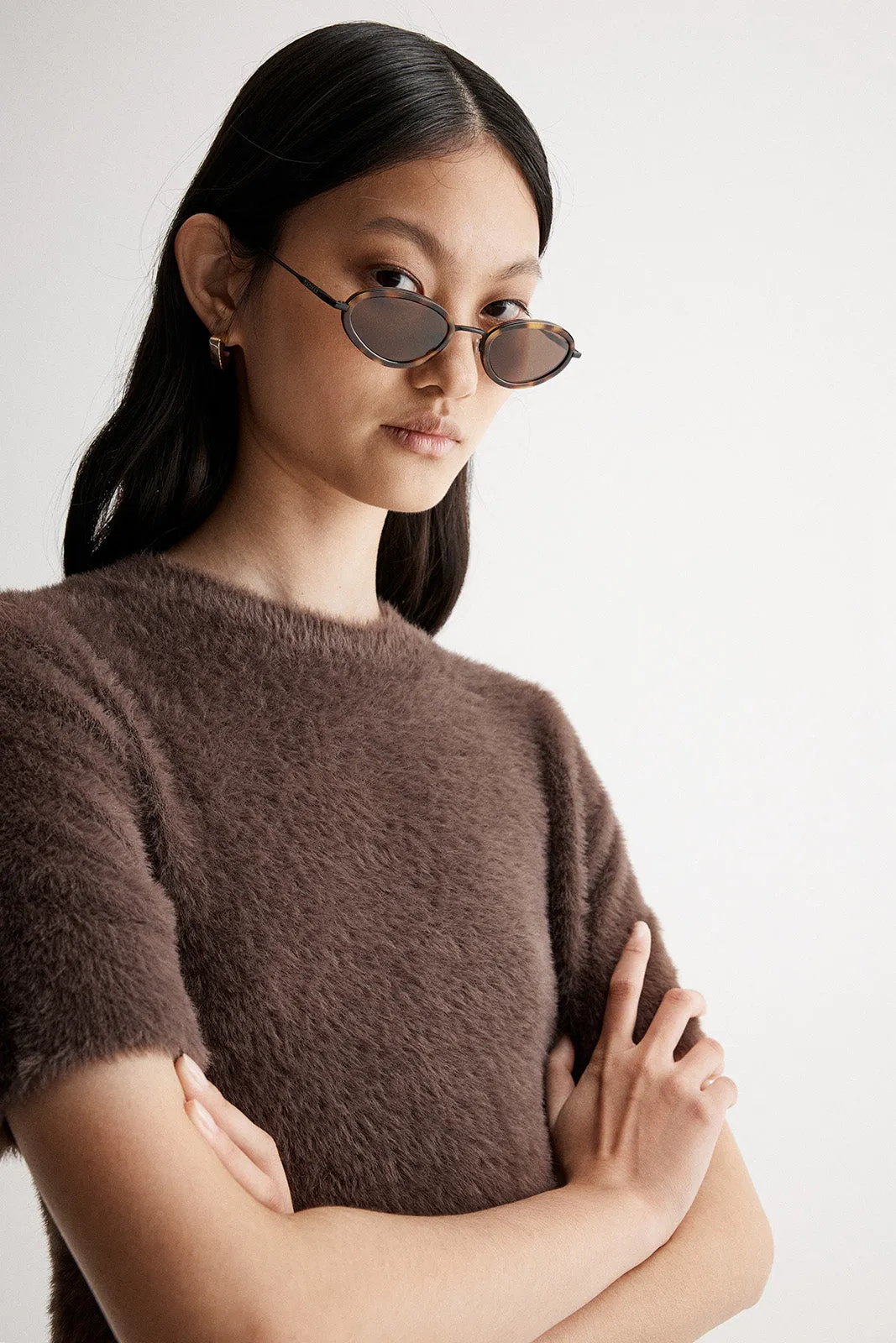 Mochi Knit Tee Chocolate