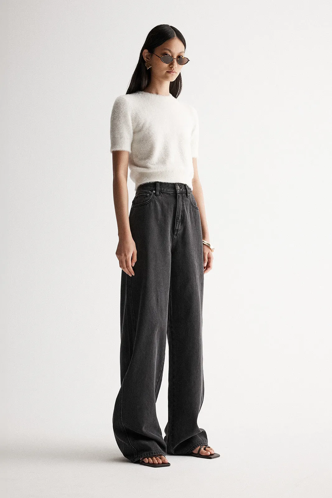 Mochi Knit Tee White