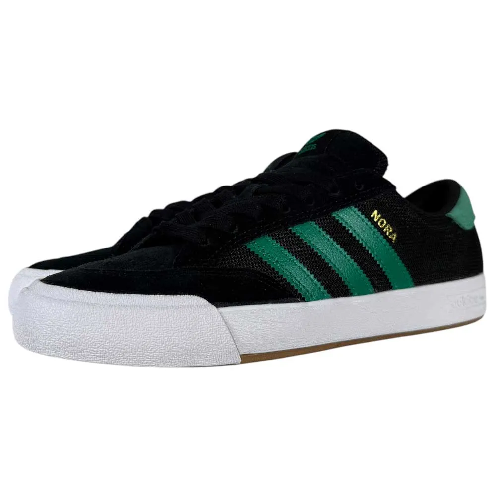Nora Black Green Suede Adidas Skateboarding Shoes