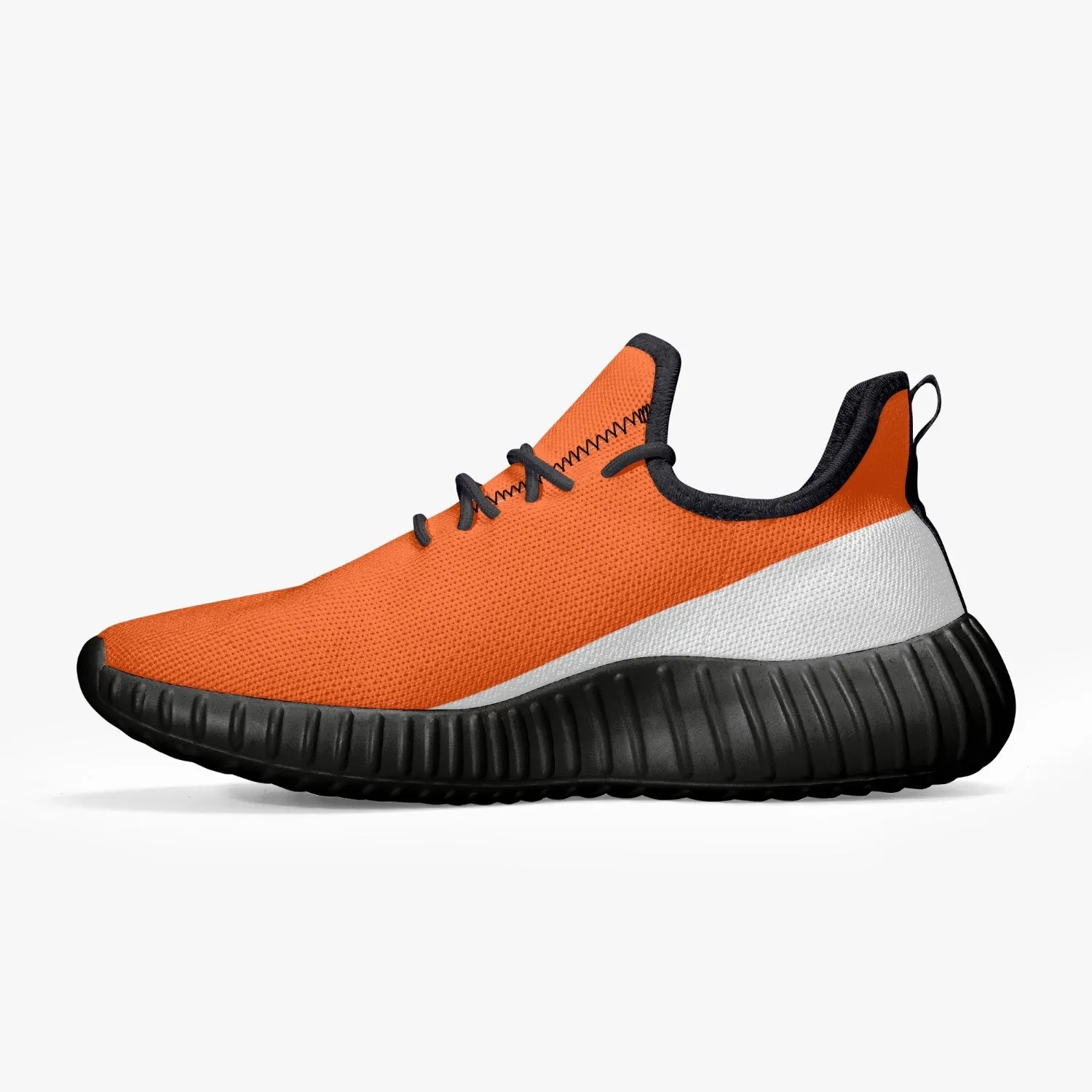 Officially Sexy Orange & White Laser Mesh Knit Sneakers - With White or Black Sole