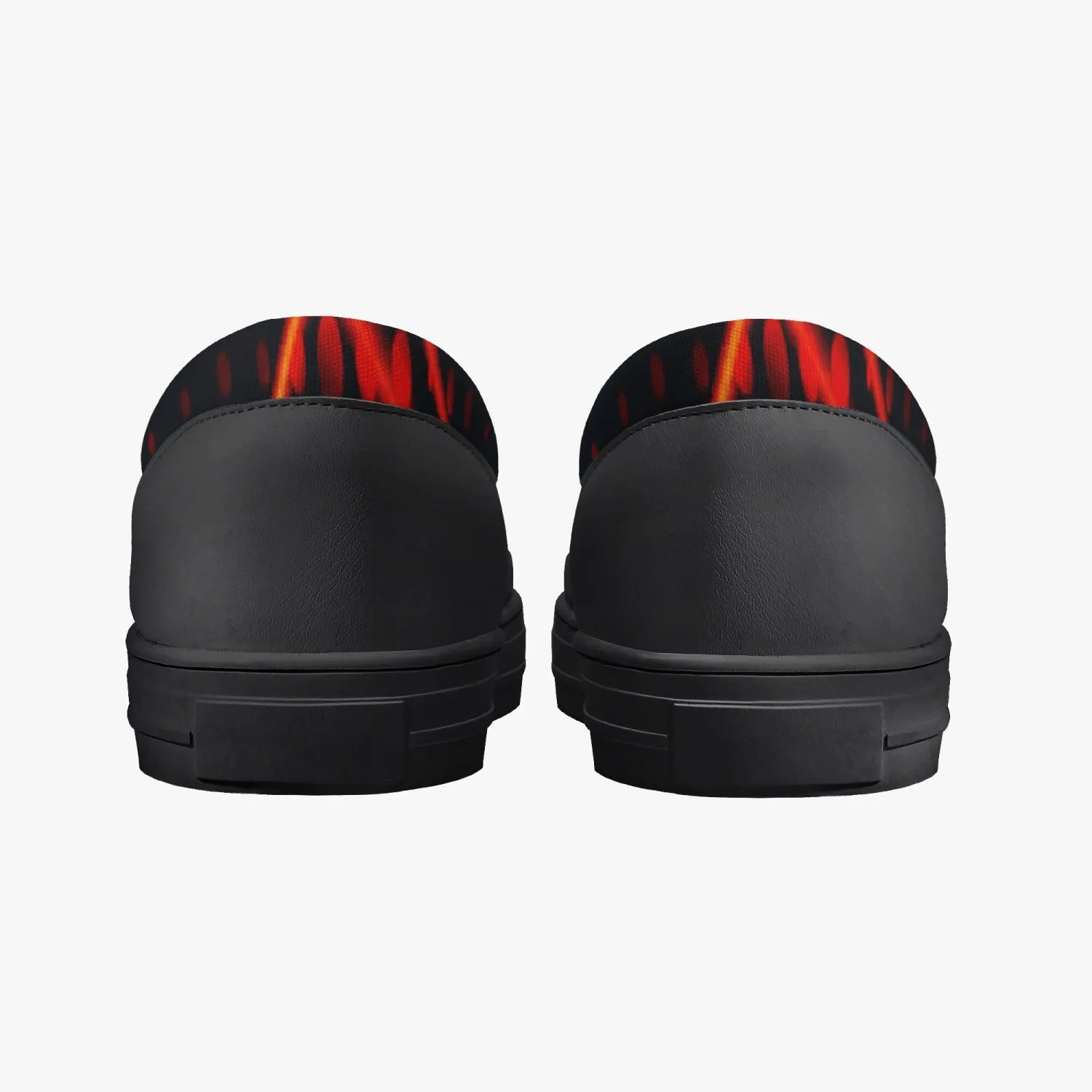 Officially Sexy Orange Laser Classic Slip-On Shoes - White/Black