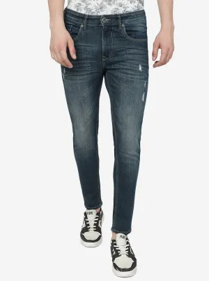Olive Blue Washed Rider Fit Jeans | JadeBlue