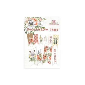 P13 Farm Sweet Farm Double-Sided Cardstock Tags 10 pack  #02*